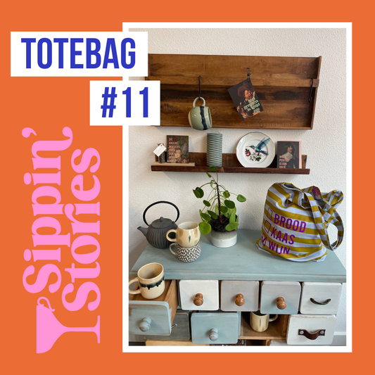 Sippin' Stories totebag 'Brood, kaas, wijn' image 1