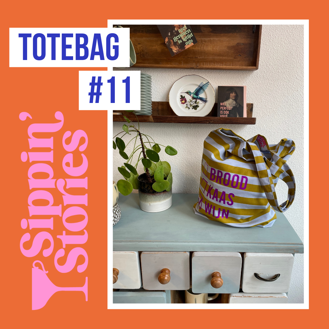 Sippin' Stories totebag 'Brood, kaas, wijn' image 2